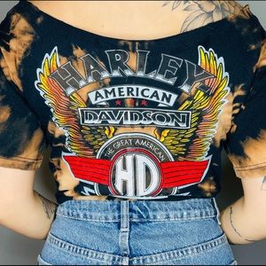 Harley Davidson upcycled tee